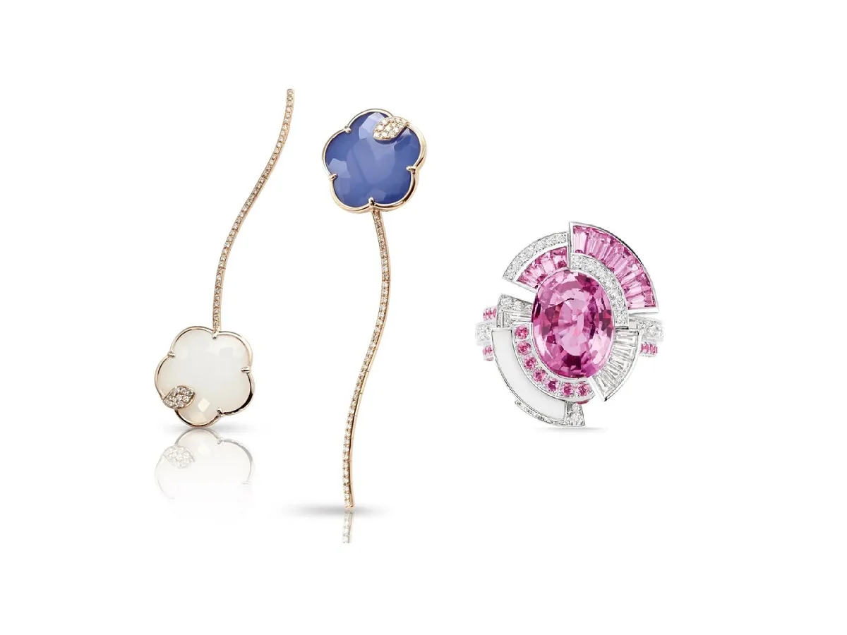 حجر التناغم والحظ السعيد.. مجوهرات مرصوفة بالعقيق لإطلالات الصيف الفاخرة