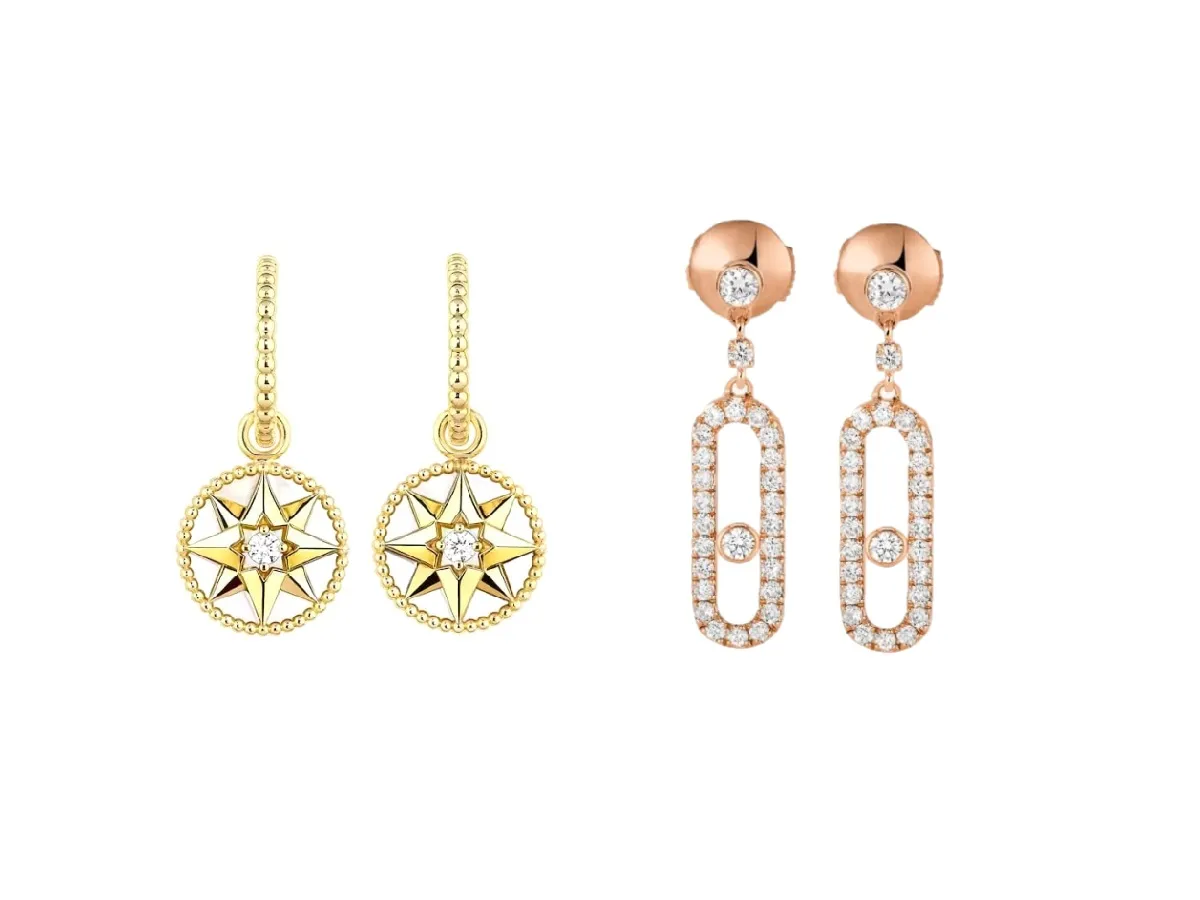 أقراط متدلية قصيرة لصيف 2023