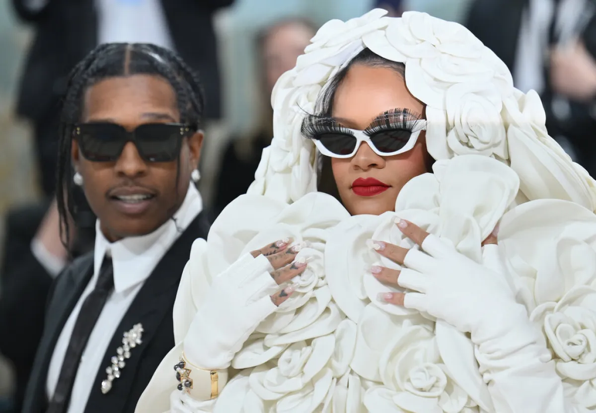 ريهانا وآساب روكي Rihanna and ASAP Rocky (مصدر الصورة: ANGELA WEISS / AFP)
