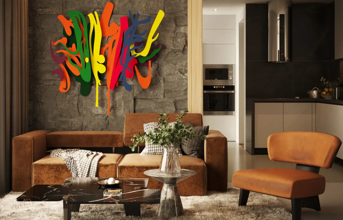 اللوحات الجدارية المعدنية رائجة في الديكور الداخلي المعاصر