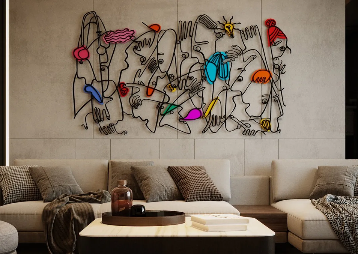 جمالية اللوحات الجدارية المعدنية METAL Wall Art (الصورة من Abstractshops في لبنان)