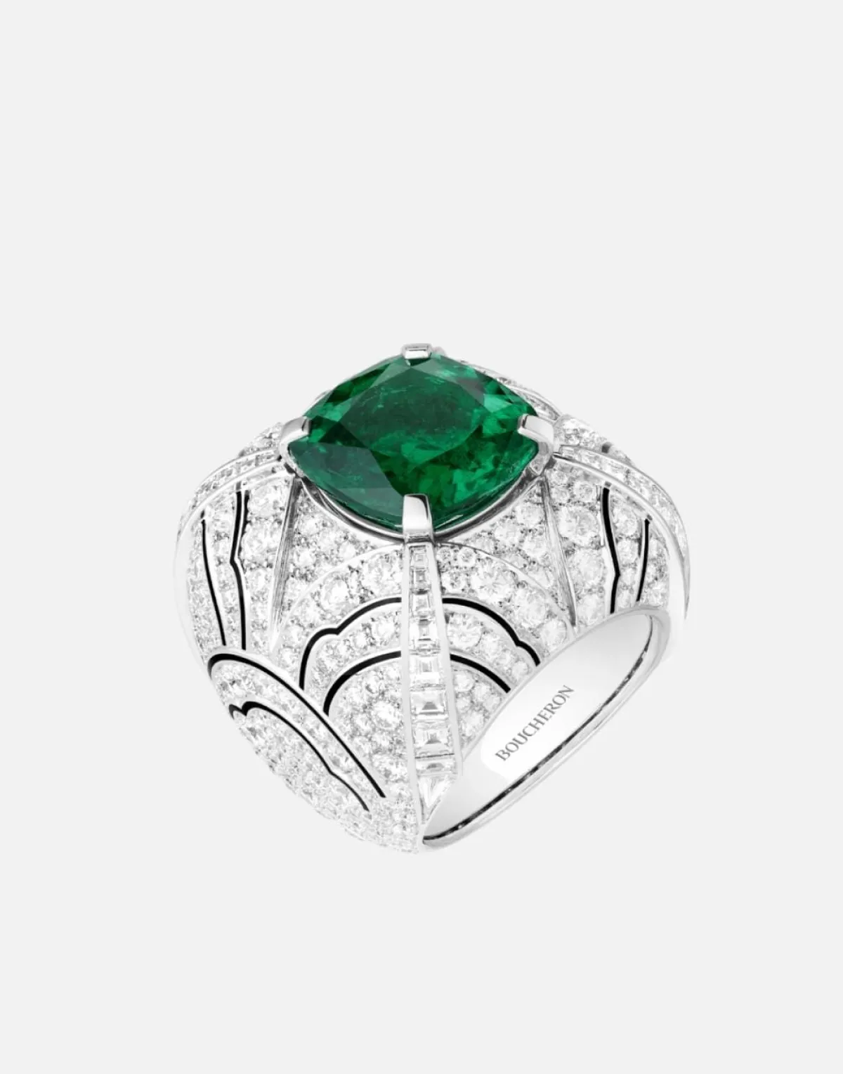 خاتم BOUTON ÉMERAUDE من بوشرون Boucheron 