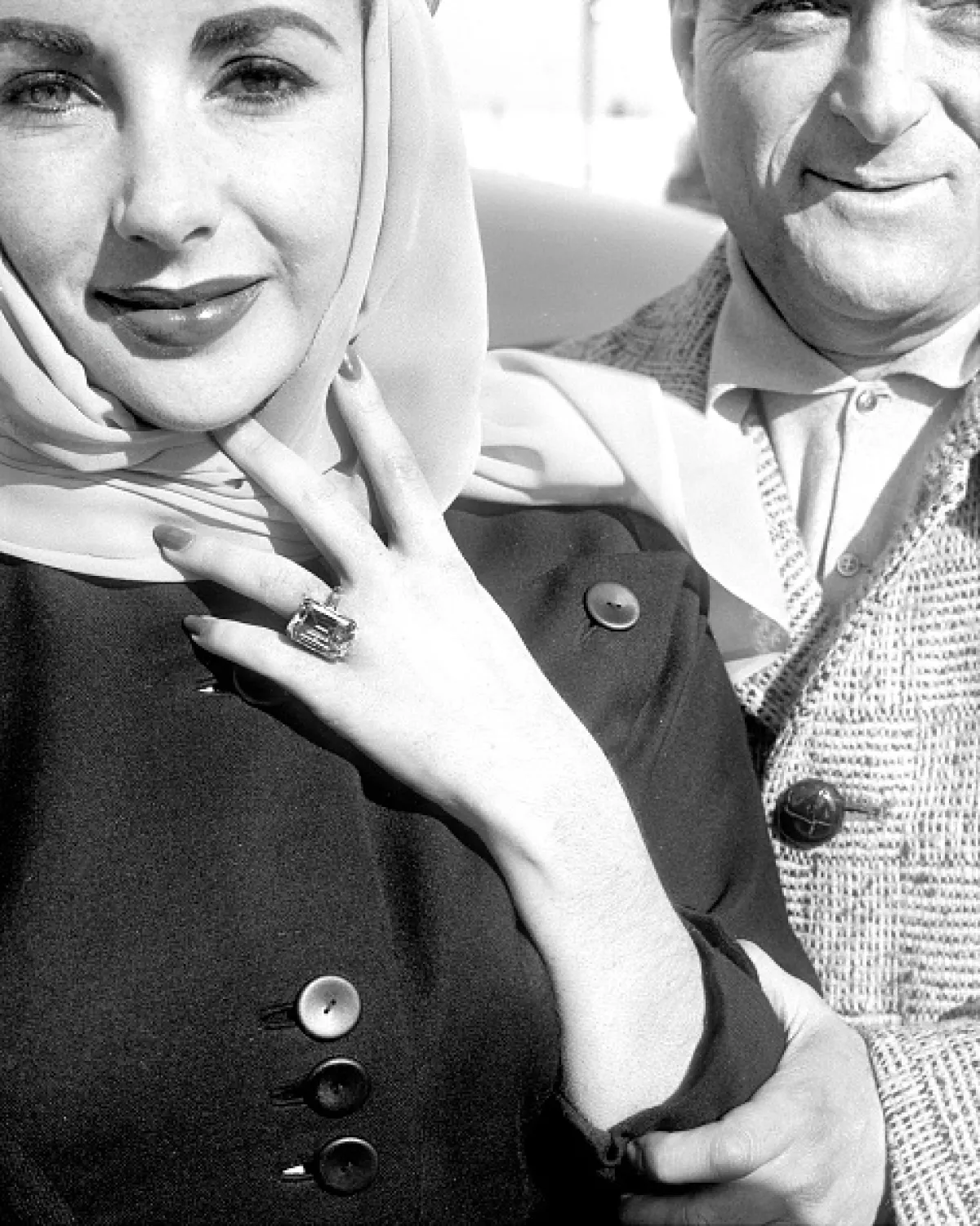 خاتم خطوبة Elizabeth Taylor من Mike Todd عام 1957 من دار كارتييه  Tom Gallagher/NY Daily News Archive via Getty Images