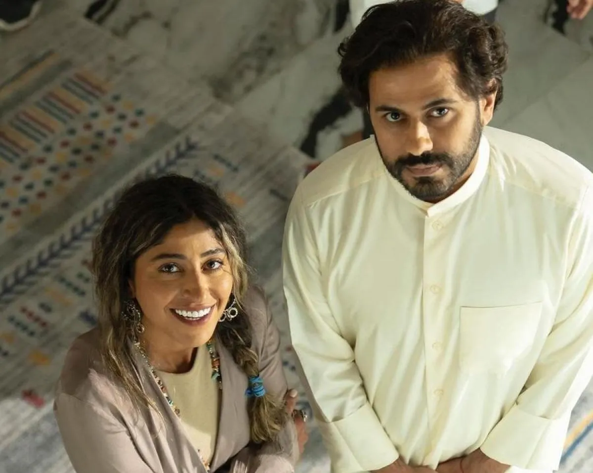 عبد الله بوشهري وشجون الهاجري -الصورة من صفحة الفنان عبد الله بوشهري على إنستغرام