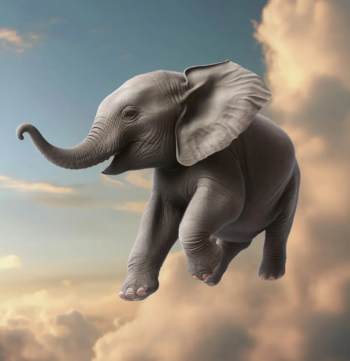 صورة طفل يطير