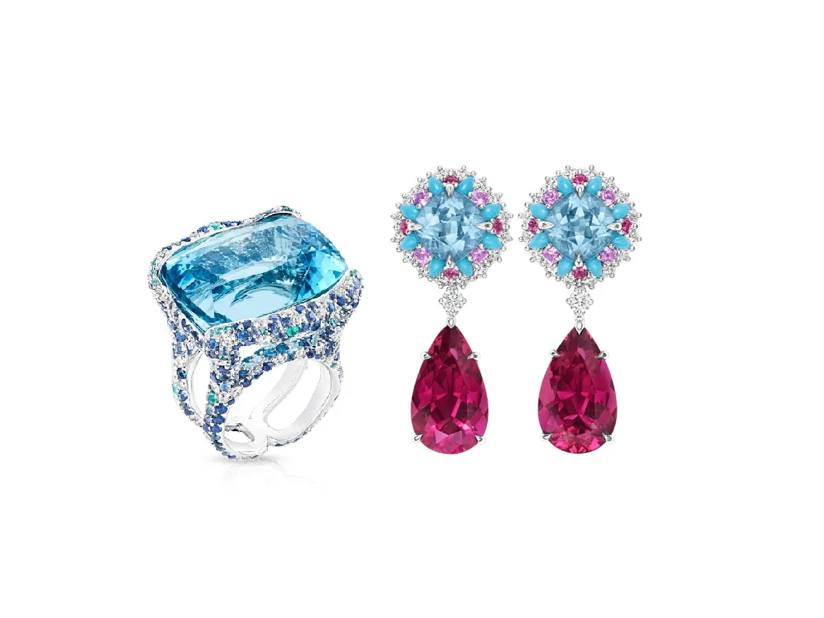 مجوهرات مزينة بأحجار كريمة كبيرة الحجم تحبس الأنفاس