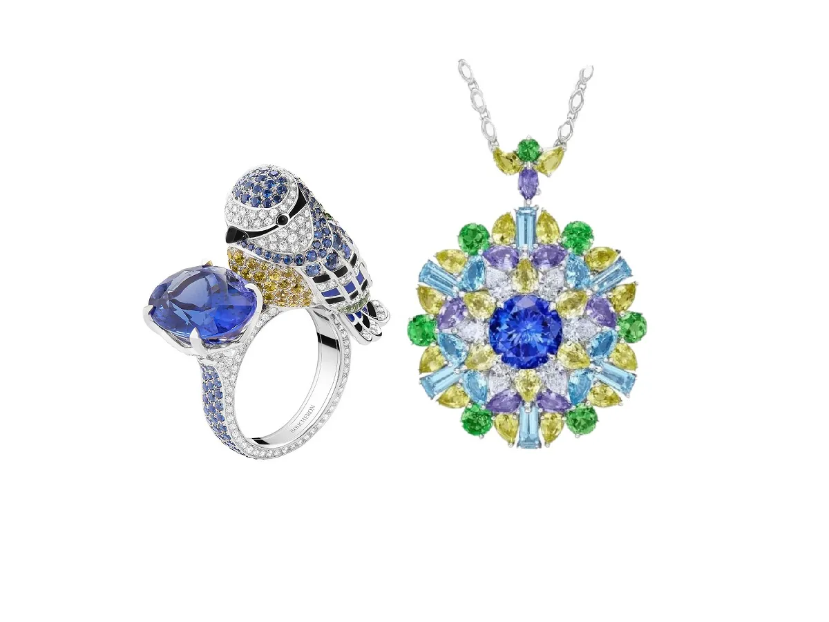 مجوهرات مرصعة بالتنزانيت.. حجر الفرح الذي سيختفي خلال 20 عاماً!