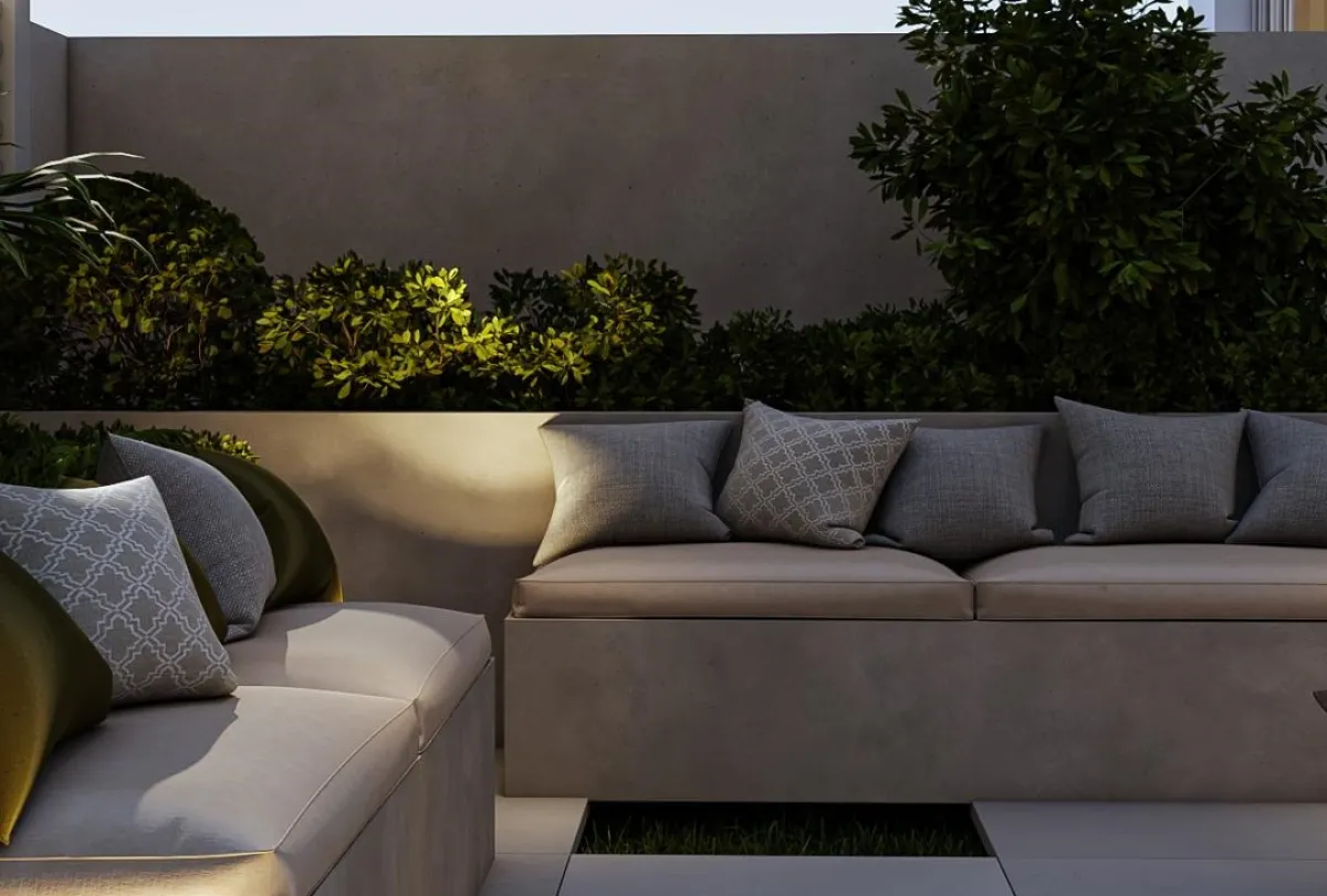 المفروشات الخارجية في الشرفة