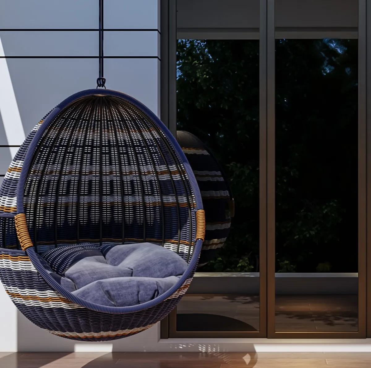 شرفة في حديقة المنزل