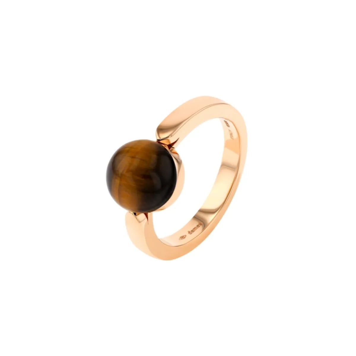 خاتم Dome Noble Tiger Eye من داماس Damas