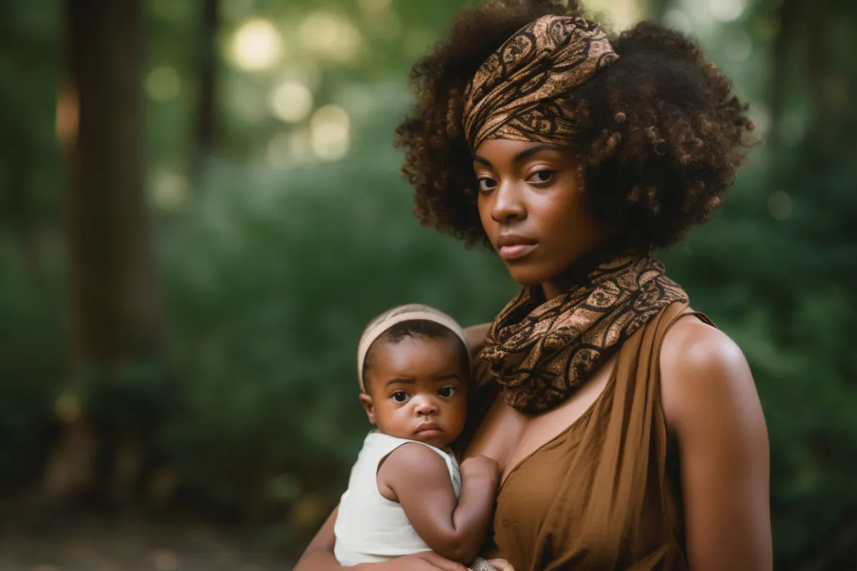 صورة مولودة سمراء