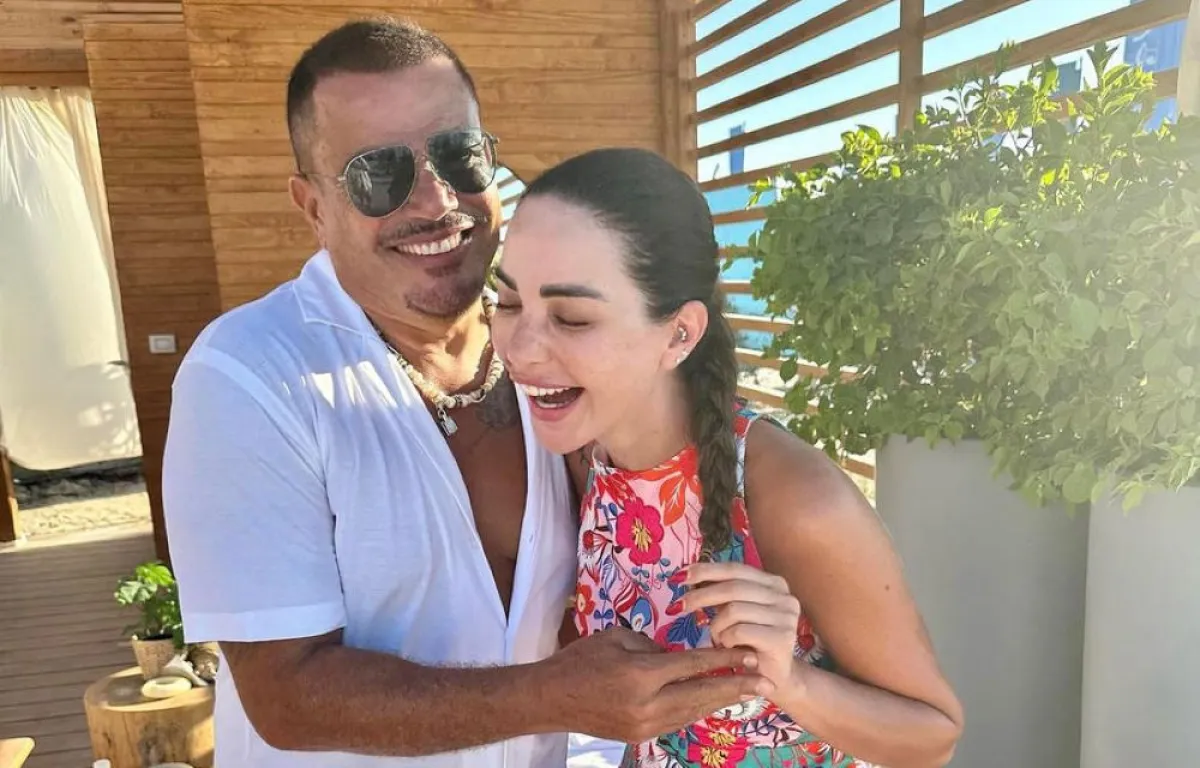 داليدا خليل وعمرو دياب- الصورة من حسابها الخاص على إنستغرام