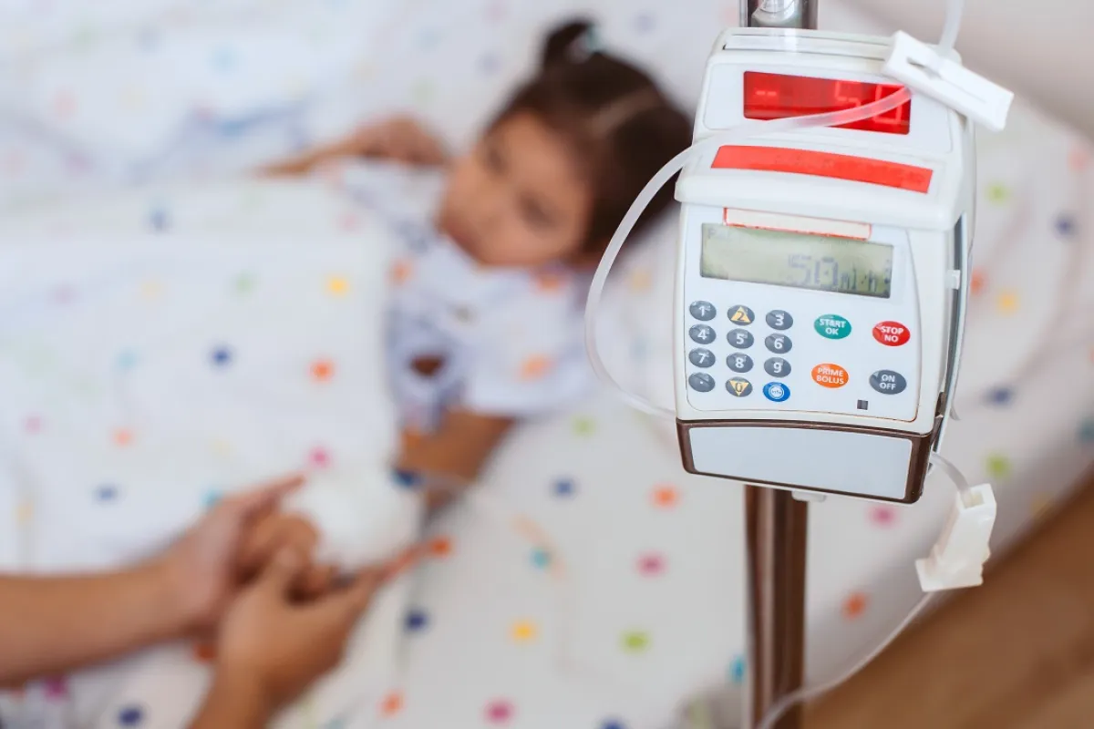 صورة لطفلة مريضة