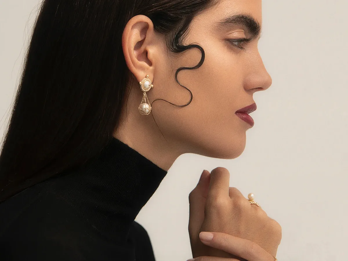 أقراط Tawwash  من مجوهرات MSK