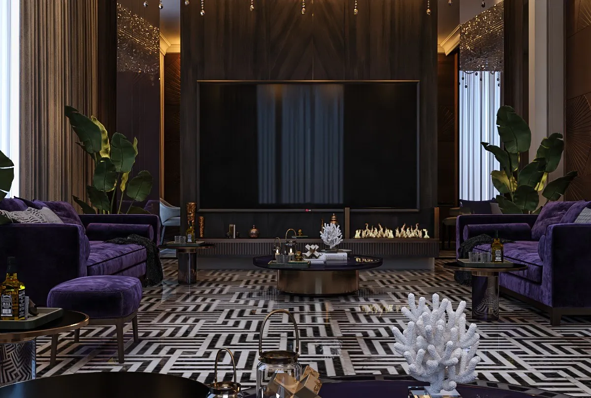 نموذج من الرخام المنقوش