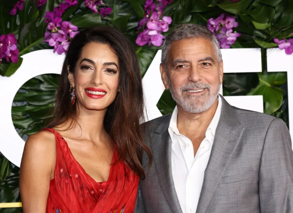 جورج كلوني وأمل كلوني ( Amal Clooney and George Clooney). مصدر الصورة: Tommaso Boddi/Getty Images/AFP