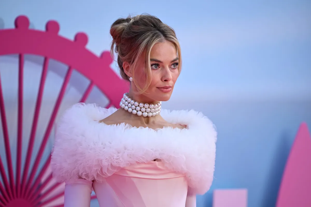 لندن ،12 يوليو 2023 ، افتتاح فيلم باربي ،الممثلة مارغو روبي Margot Robbie(