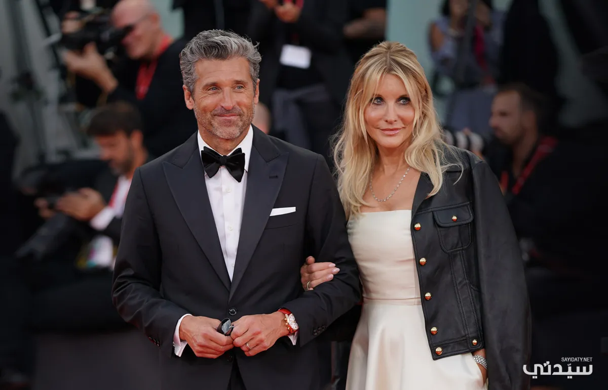 باتريك ديمبسي بطل فيلم Ferrari وزوجته جيليان فينك-الصورة خاصة بـ"سيدتي"- تصوير- يوسف بوهوش