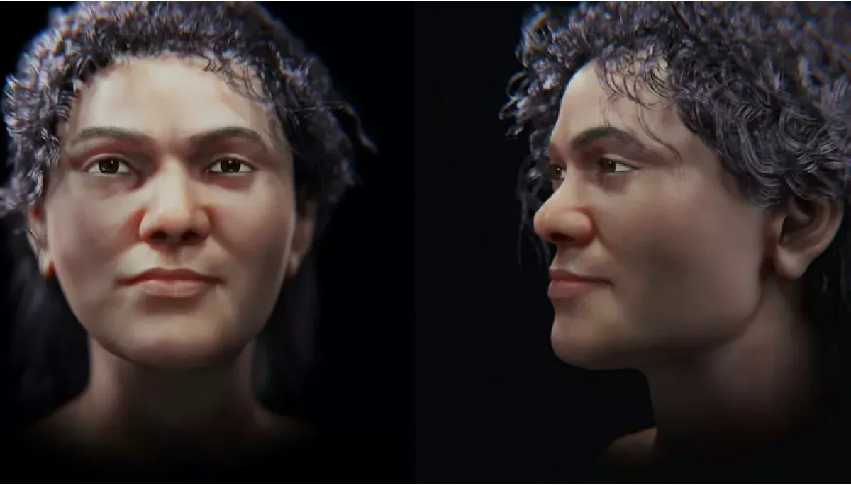 A facial approximation of the Zlatý kůň woman offers a glimpse of what she may have looked like 45,000 years ago. (Image credit: Cícero Moraes)