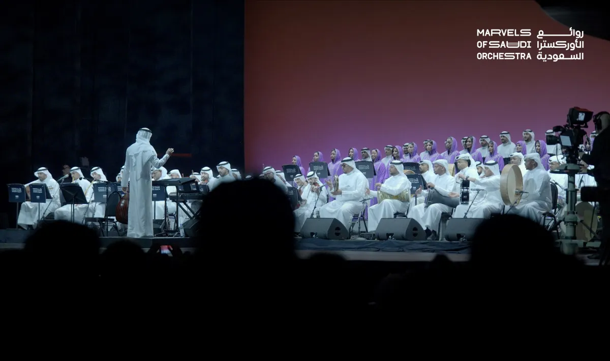 من باريس لـ"نيويورك".. الأوركسترا والكورال الوطني السعودي يجوبا العالم للتعريف بثقافة المملكة - الصورة من حساب هيئة الموسيقى على منصة إكس