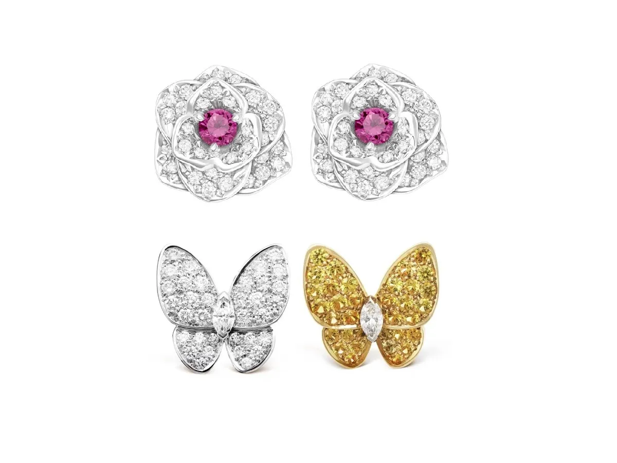 حجر الفرح والحكمة.. تألقي بأقراط مرصعة بأحجار الزفير الملونة