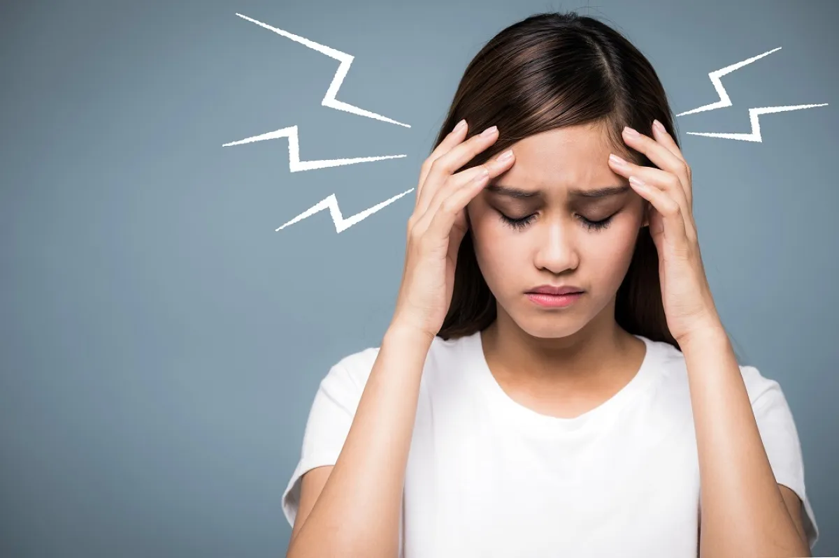 صورة لحامل تشعر بالصداع