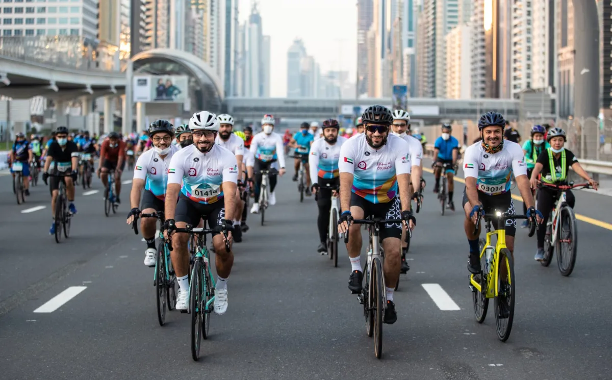 تحدي دبي للدراجات الهوائية. الصورة من wam