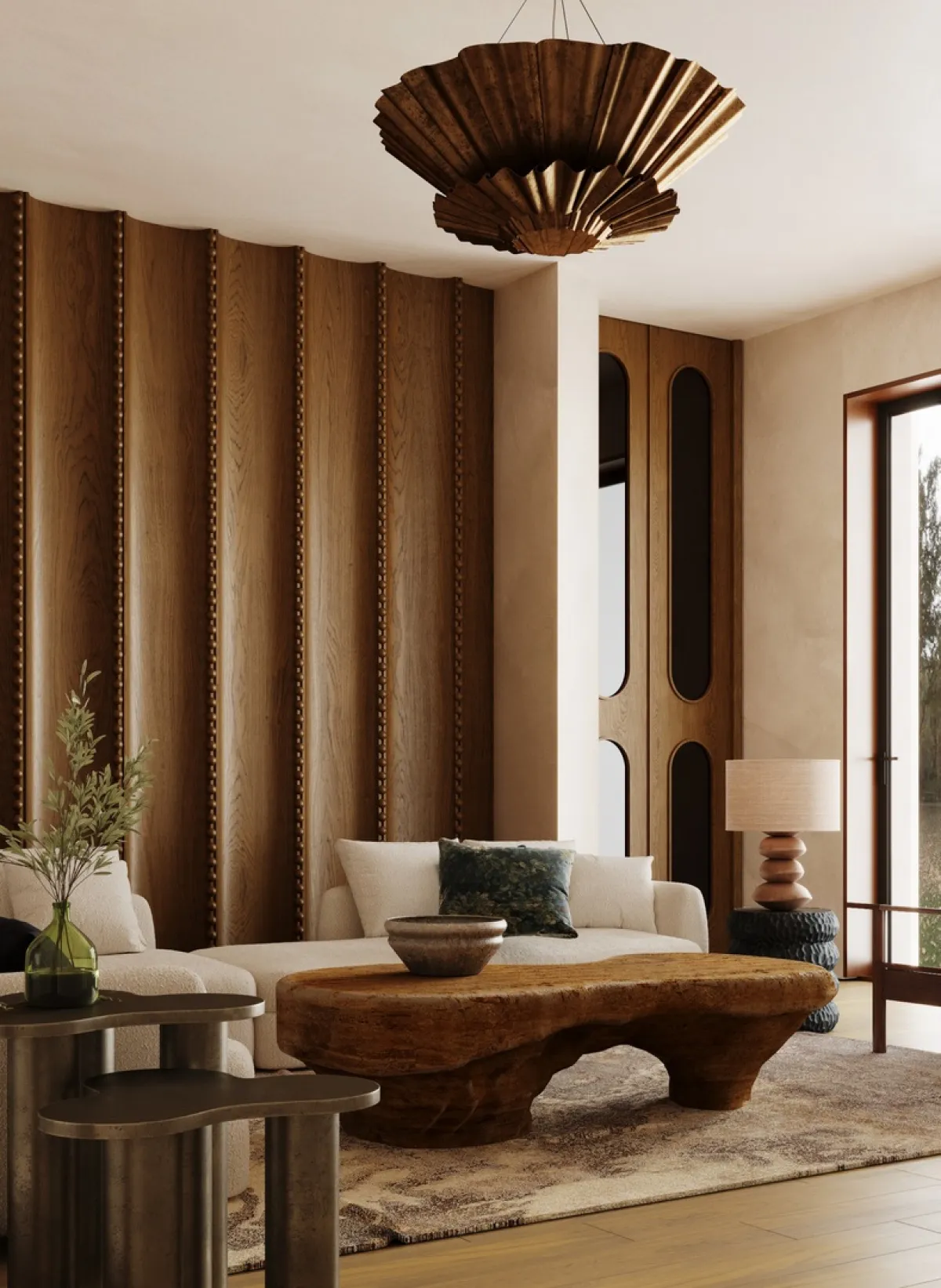 تكسية الجدار بالخشب