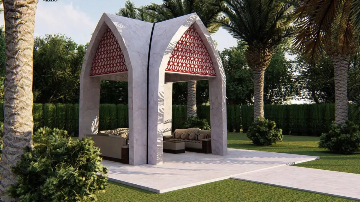 جلسة في الحديقة الخارجية