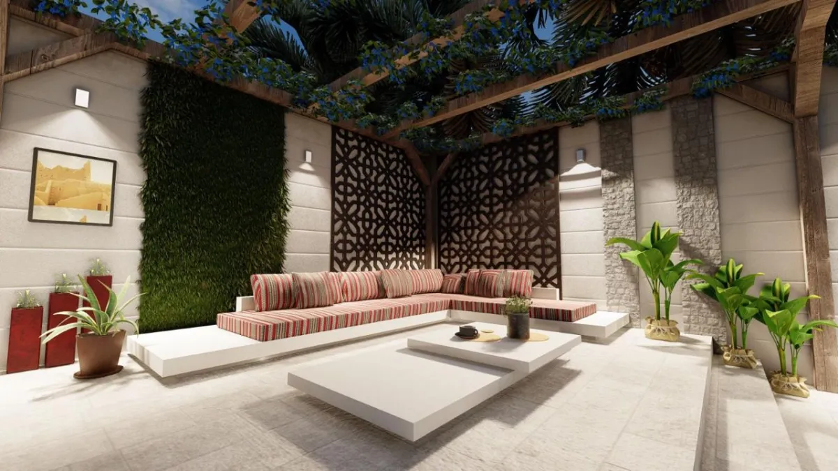 تصميم مميز للحديقة المنزلية