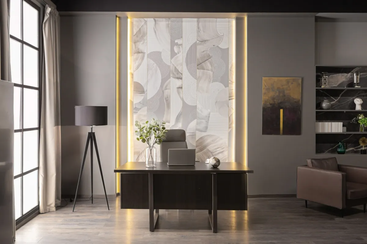 غرفة المكتب المنزلي، في الشقة "المودرن"