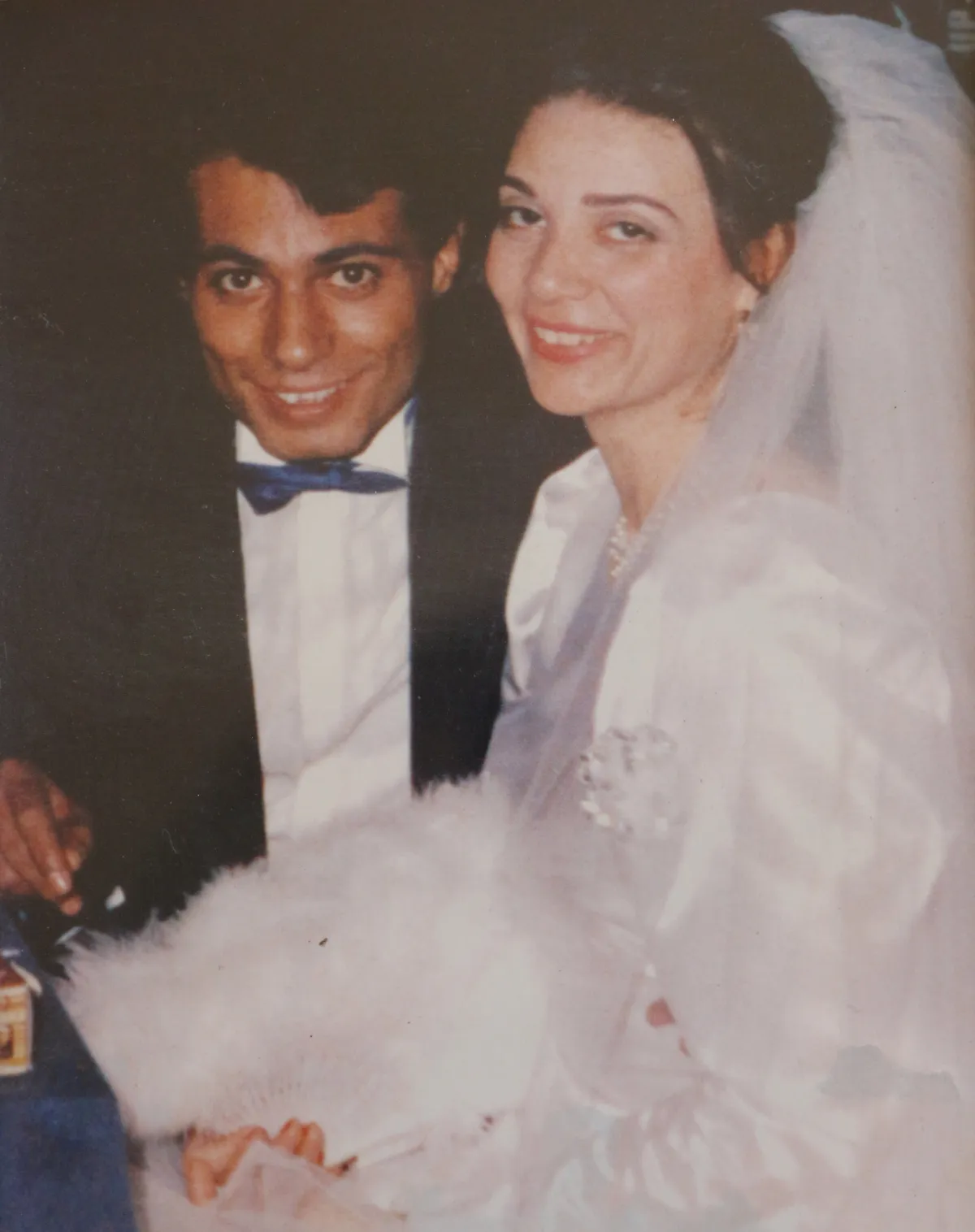 حنان البمبي وعبد الله محمود في حفل زفافهما