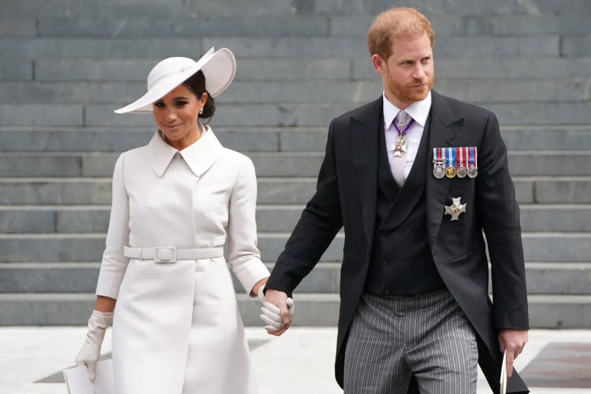 الأمير هاري وميغان ماركل Prince Harry and his wife Meghan (مصدر الصورة: Kirsty O'Connor / POOL / AFP)