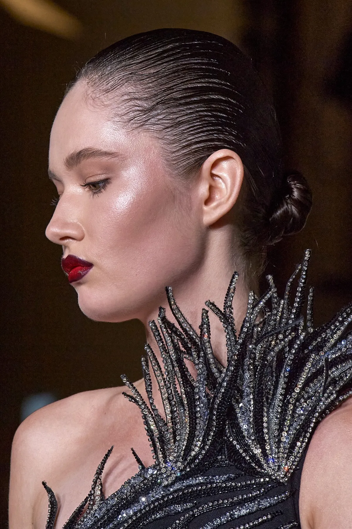 تسريحات شعر مبلل