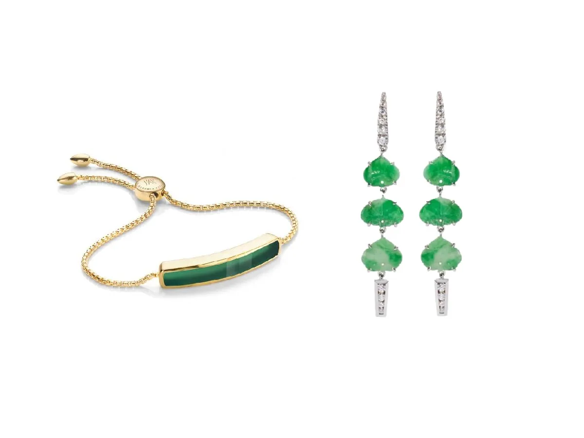 حجر الطاقة والحظ.. مجوهرات بحجر اليشم