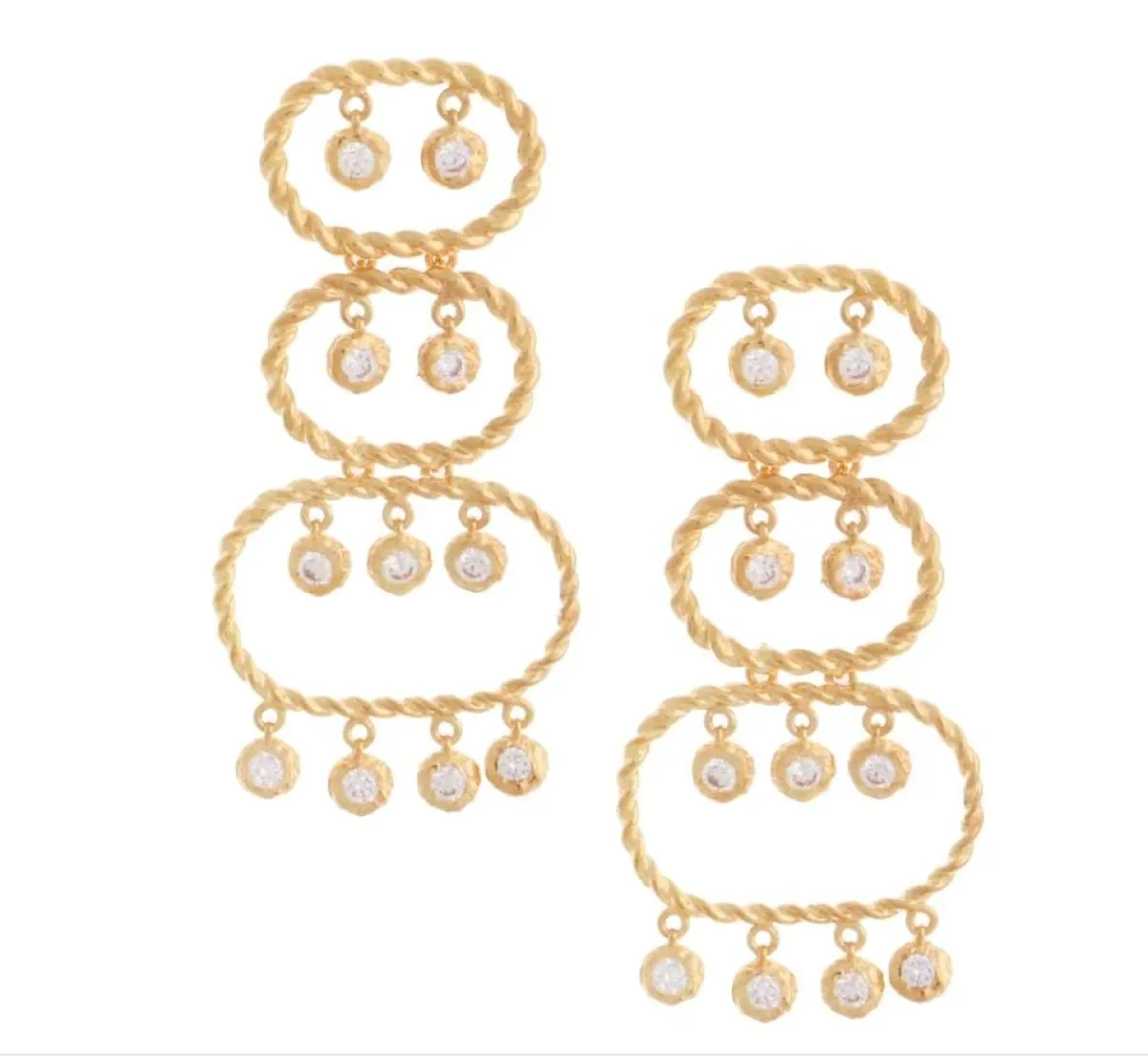  أقراط TWISTED WIRE من  جوانا لورا قسطنطين Joanna Laura Constantine