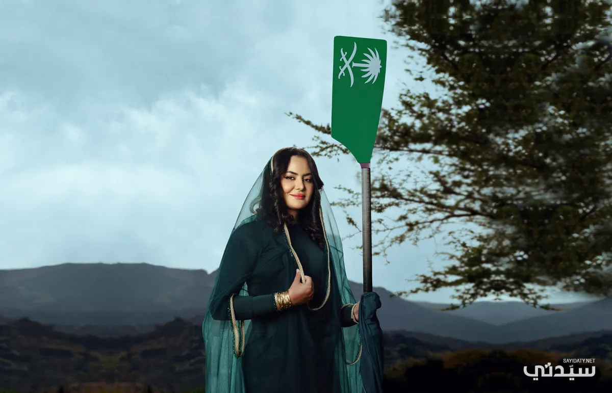 كاريمان أبو الجدايل لاعبة التجذيف السعودية