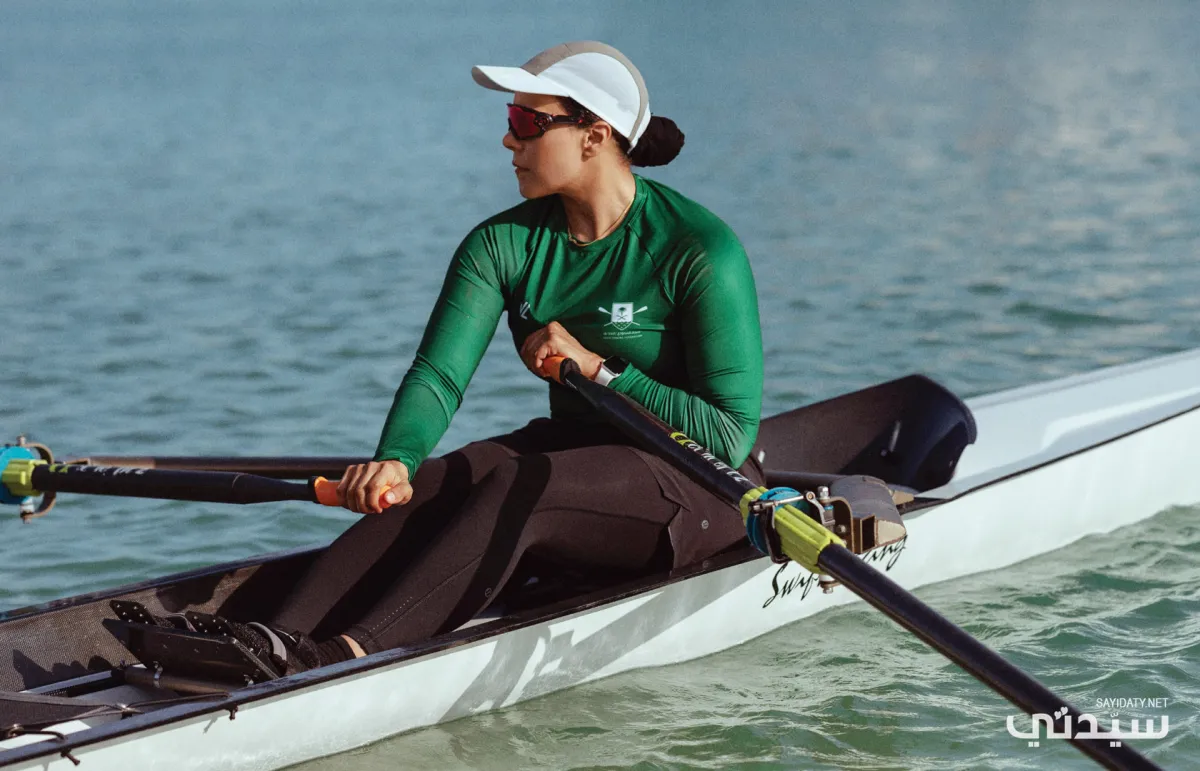 فاتن مرزا لاعبة رياضة تجديف سعودية