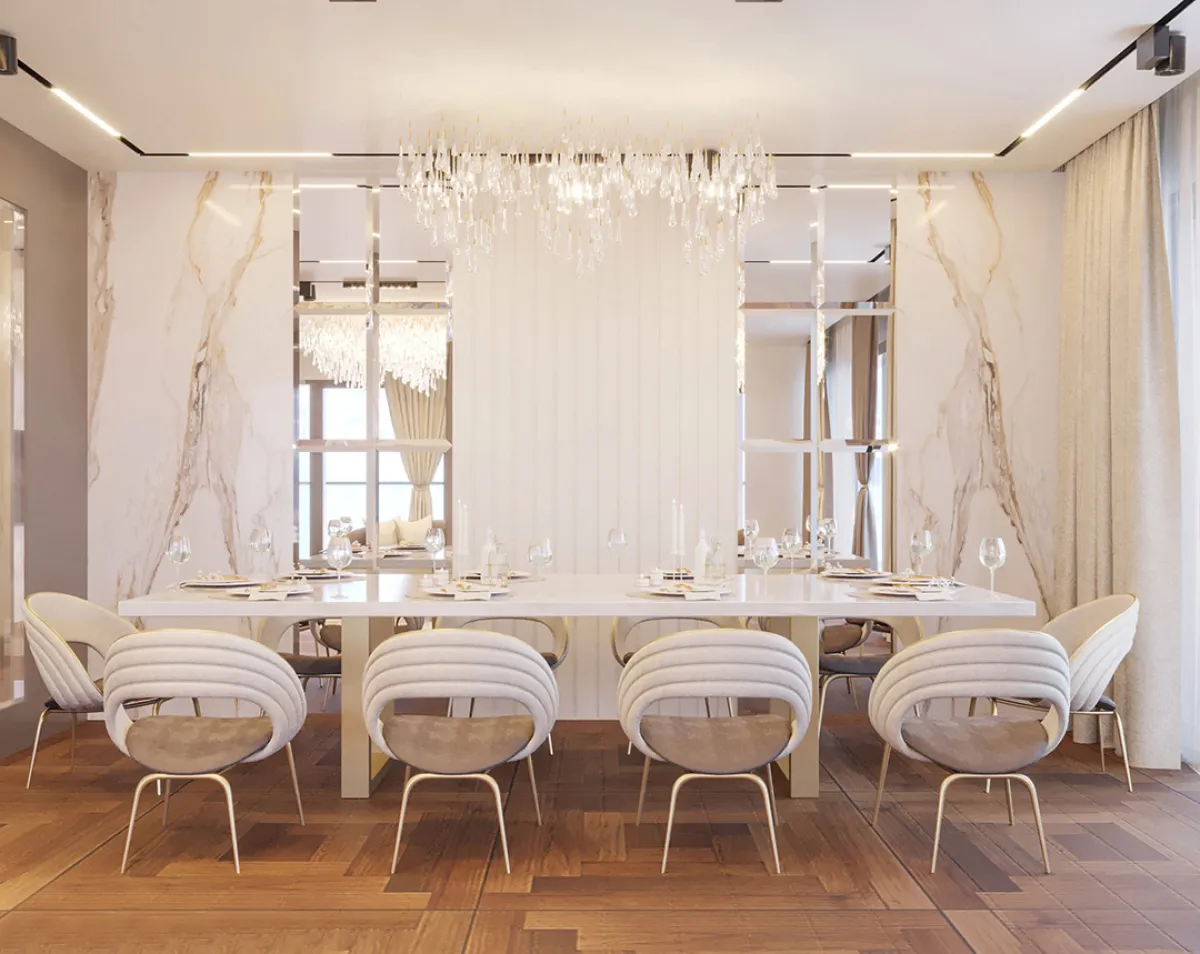  ديكورات غرفة الطعام