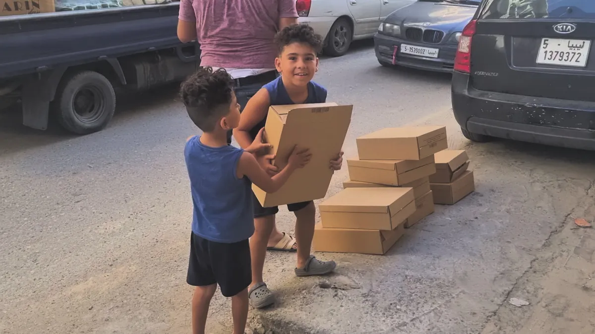 مبادرة الدكتورة رئام عدنان انبيه وأسرتها في ليبيا - الصور من المصدر