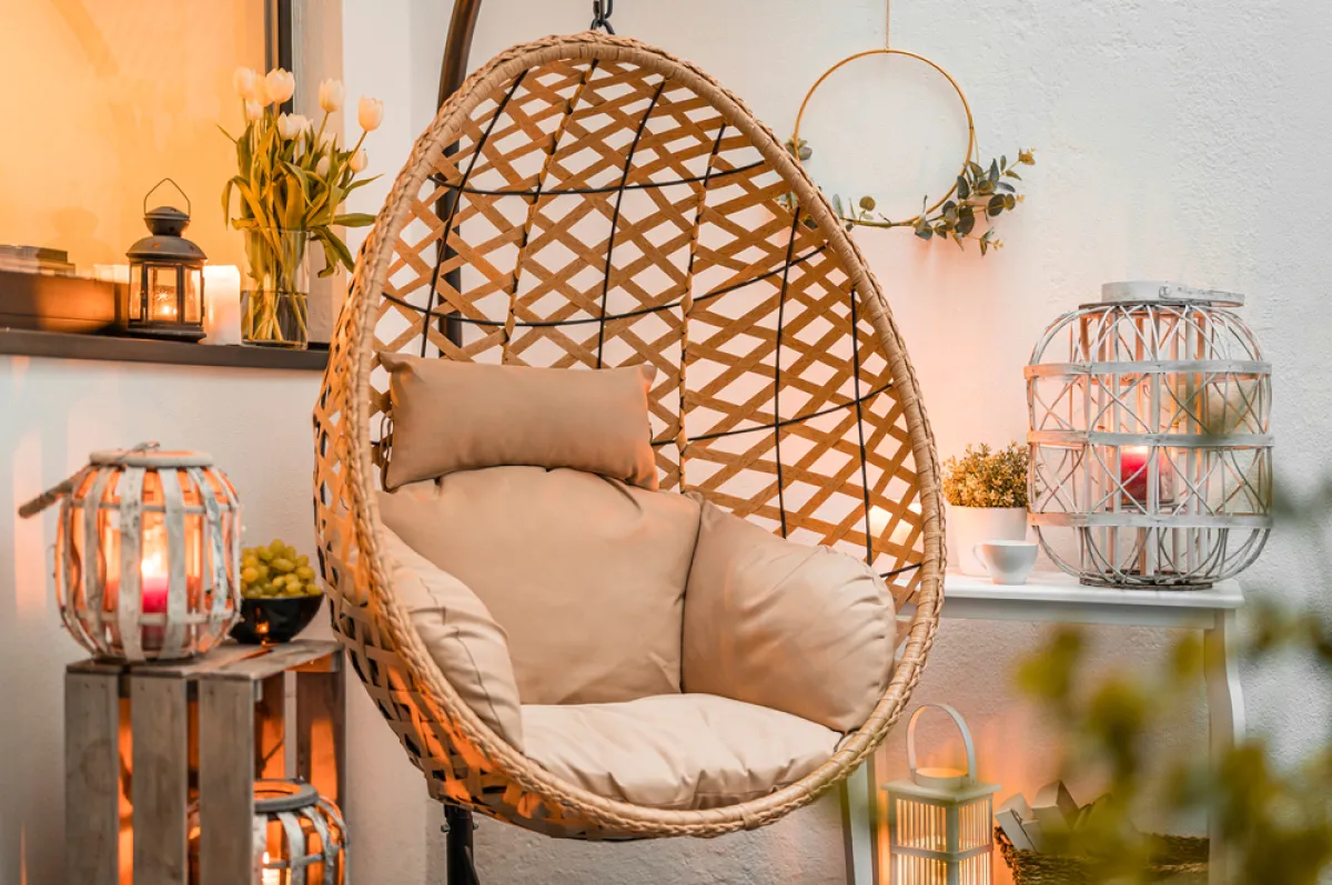 استخدامات مادة الخيزران في الديكور 