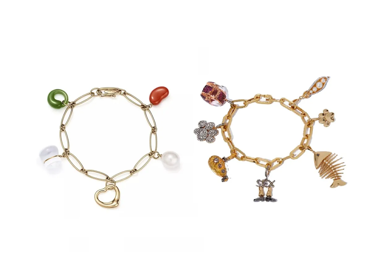 أساور ذهب Charms للبنات 2023