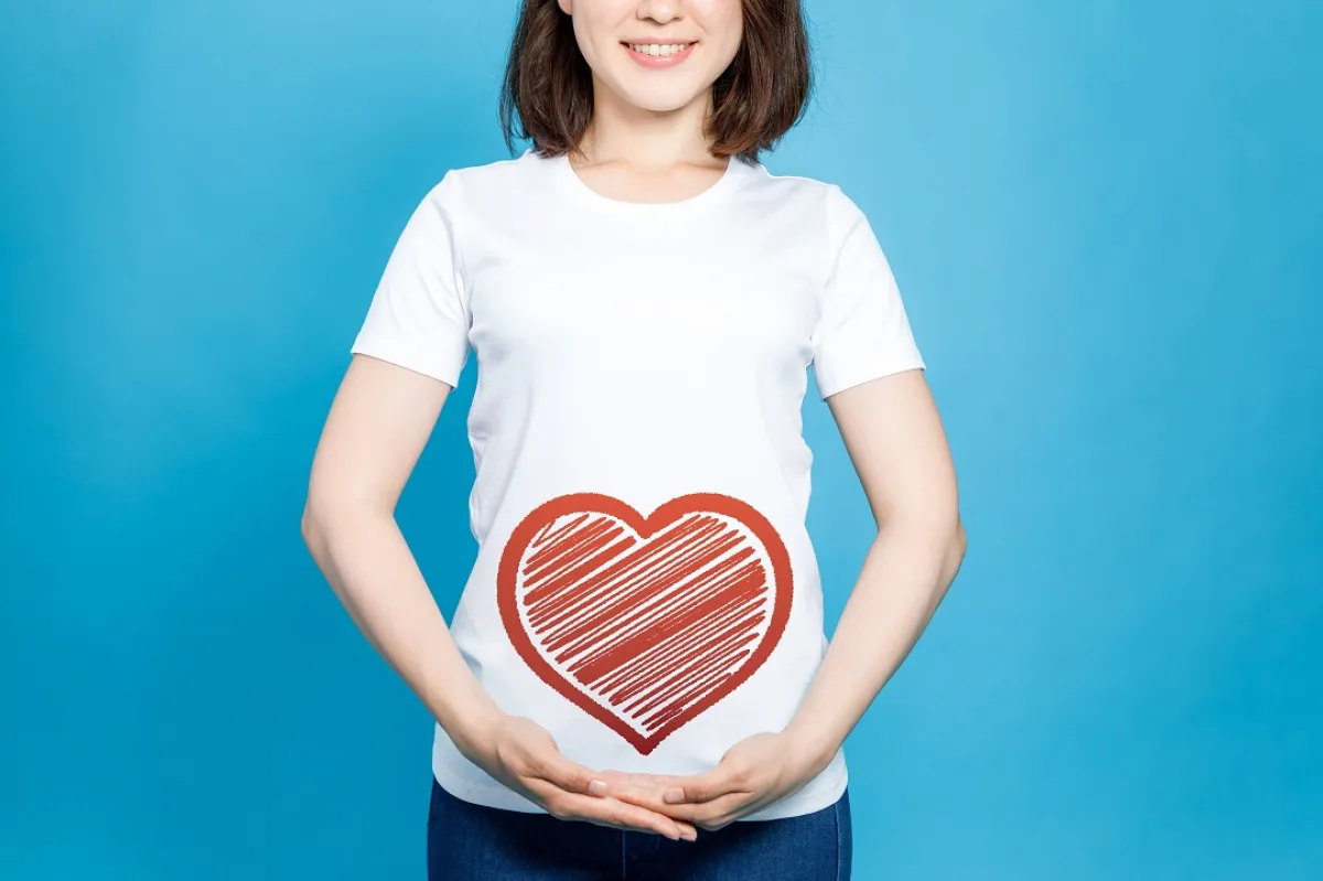 صورة تعبيرية عن فرحة الحامل