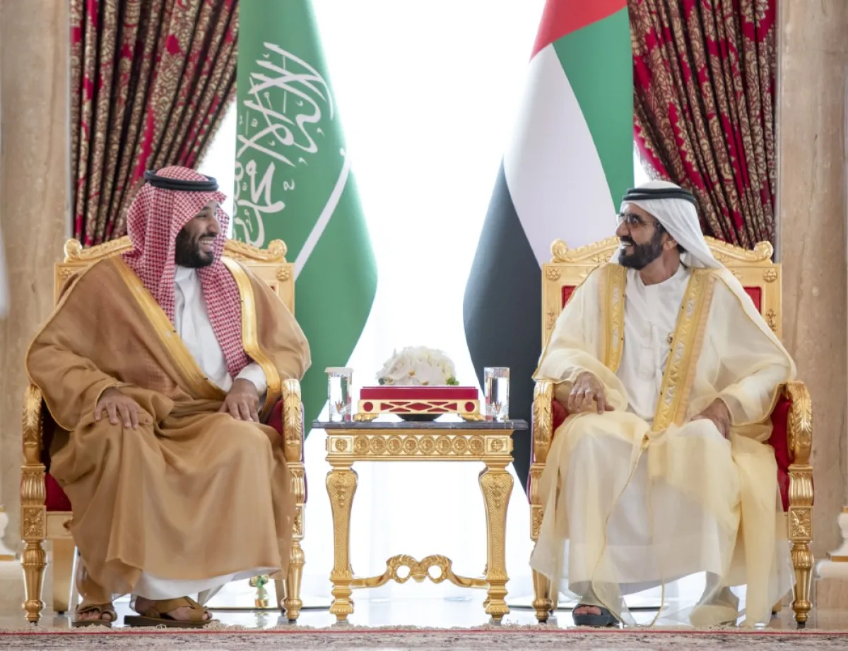 الشيخ محمد بن راشد والأمير محمد بن سلمان- الصورة من وام