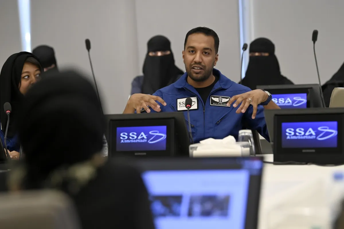 رائد الفضاء السعودي علي القرني. الصورة من حسابه الرسمي على منصة x