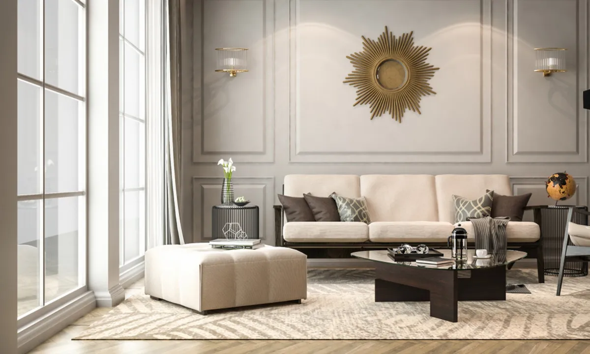 حائط ذو تصميم خشبي