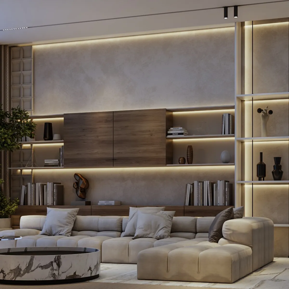 نموذج من تصميم غرفة الجلوس