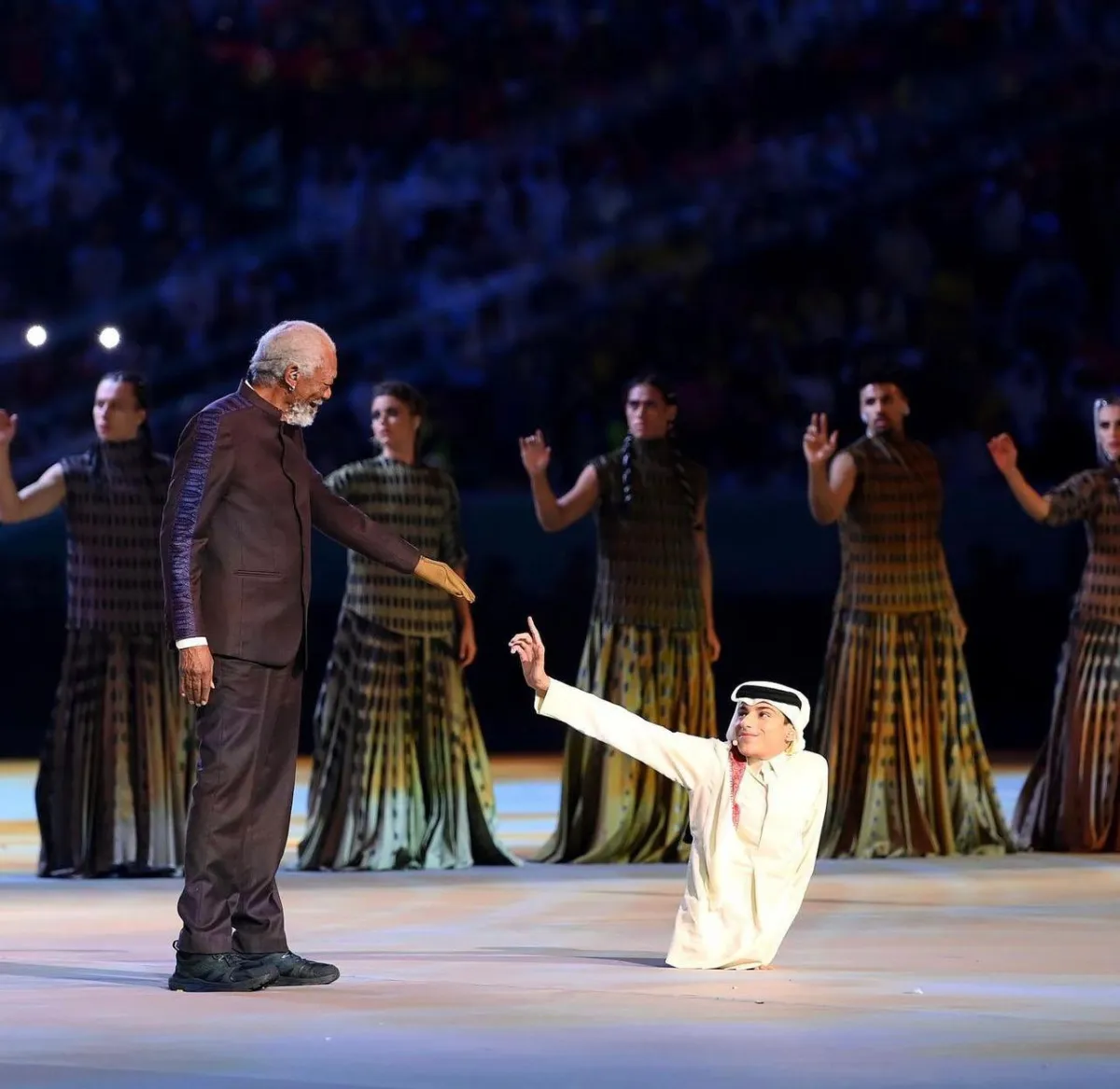 اكتسب غانم المفتاح شهرته العالمية بعد ظهوره في حفل افتتاح مونديال قطر 2022، وهو يقرأ آيات من القرآن الكريم بجانب الممثل الأمريكي مورجان فريمان