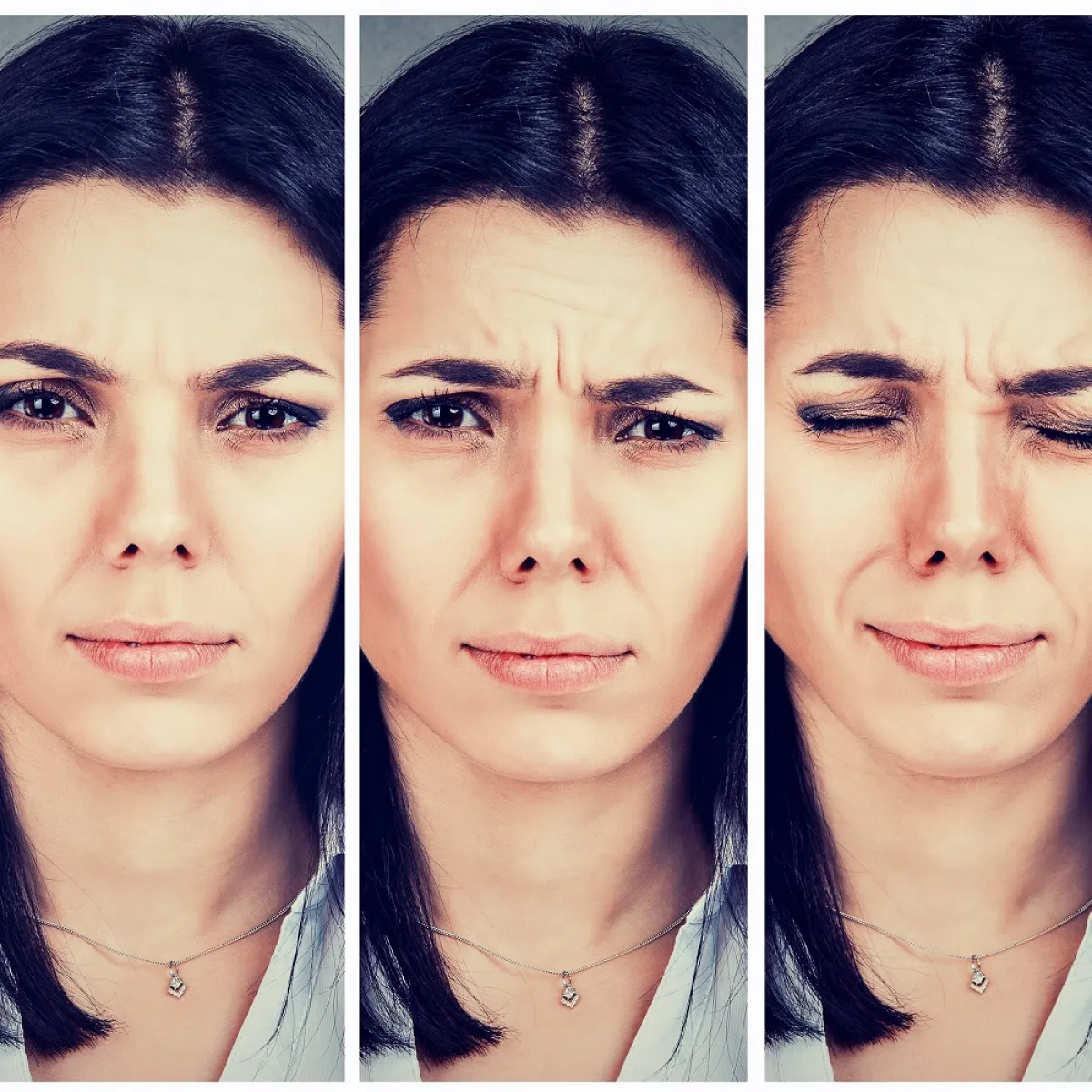 صورة تعبيرية لثلاثة وجوه حزينة