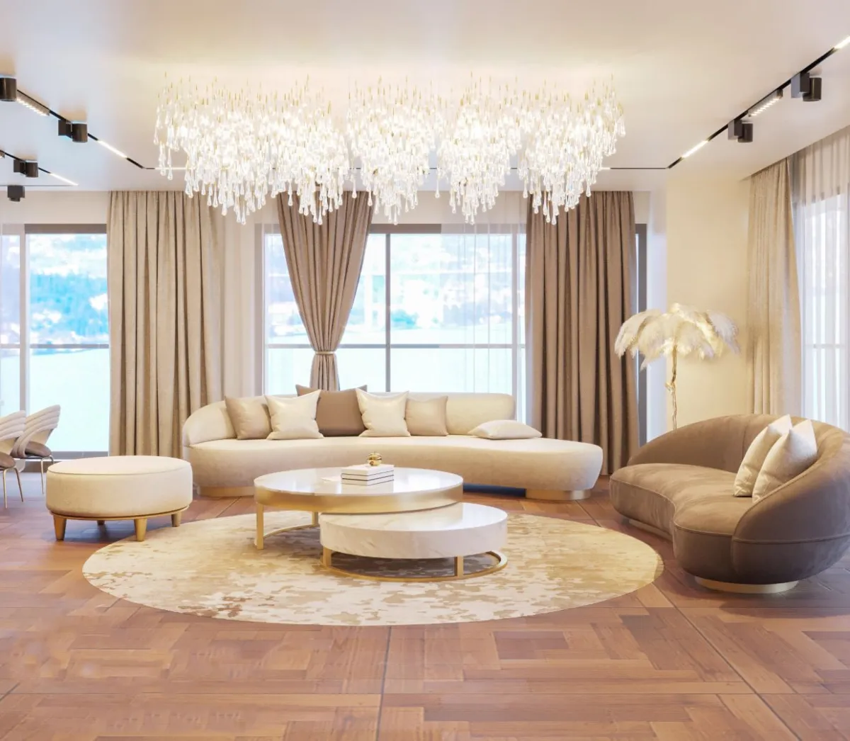 قطع أثاث ذات حواف دائرية